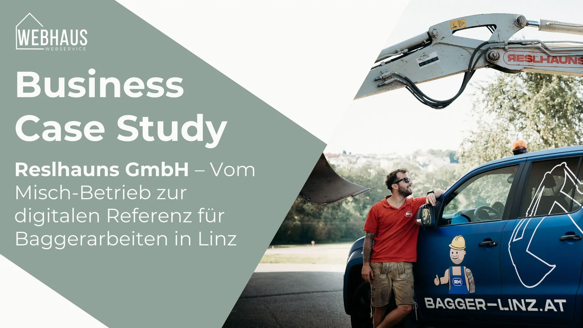Titelbild der Case-Study zu Bagger Linz - Reslhauns GmbH